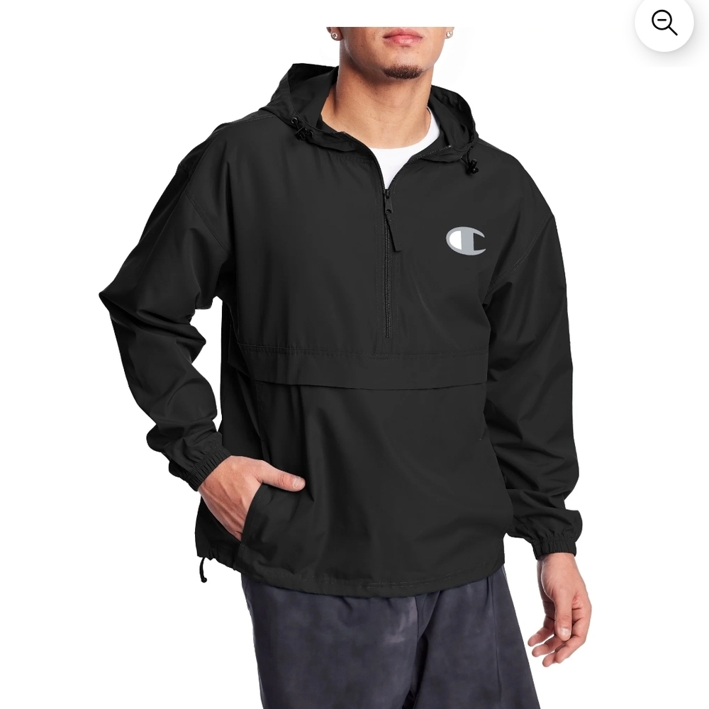 Champion Black Half-Zip Hoodie